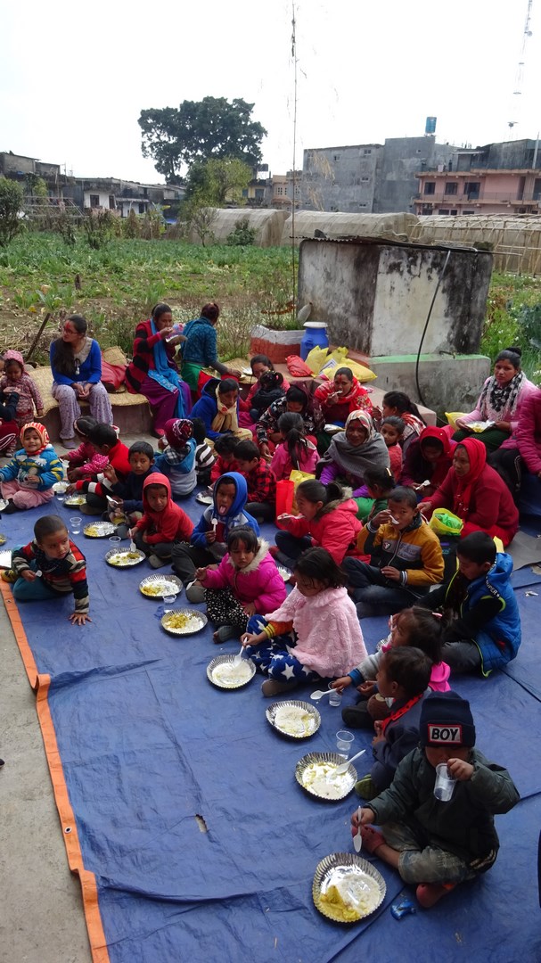 Et voici le repas de fête offert par les élèves