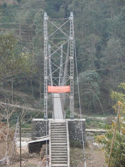 Pont construit grâce à L'A.F.E.N.