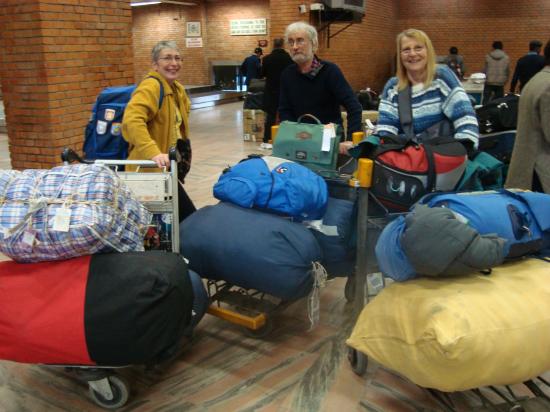 Nos 140kgs de  bagages !!!