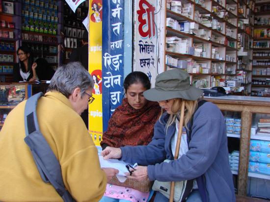 Achats de médicaments pour une maman